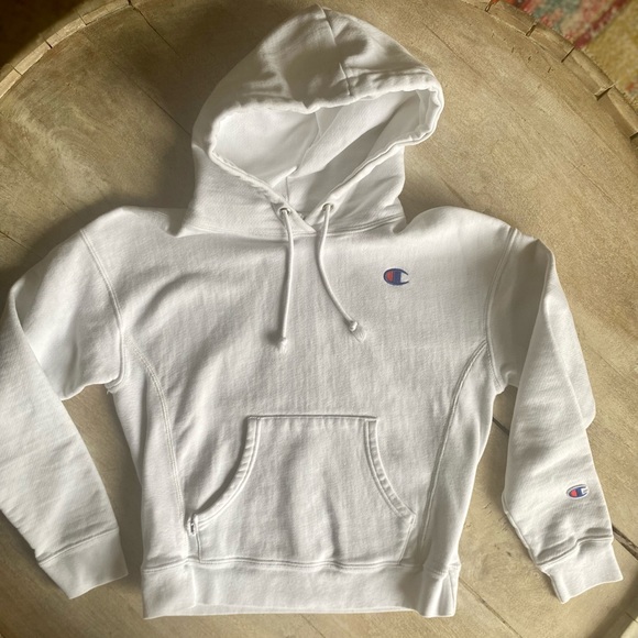 CHAMPION Reverse Weave White Hoodie - small - Picture 13 of 14